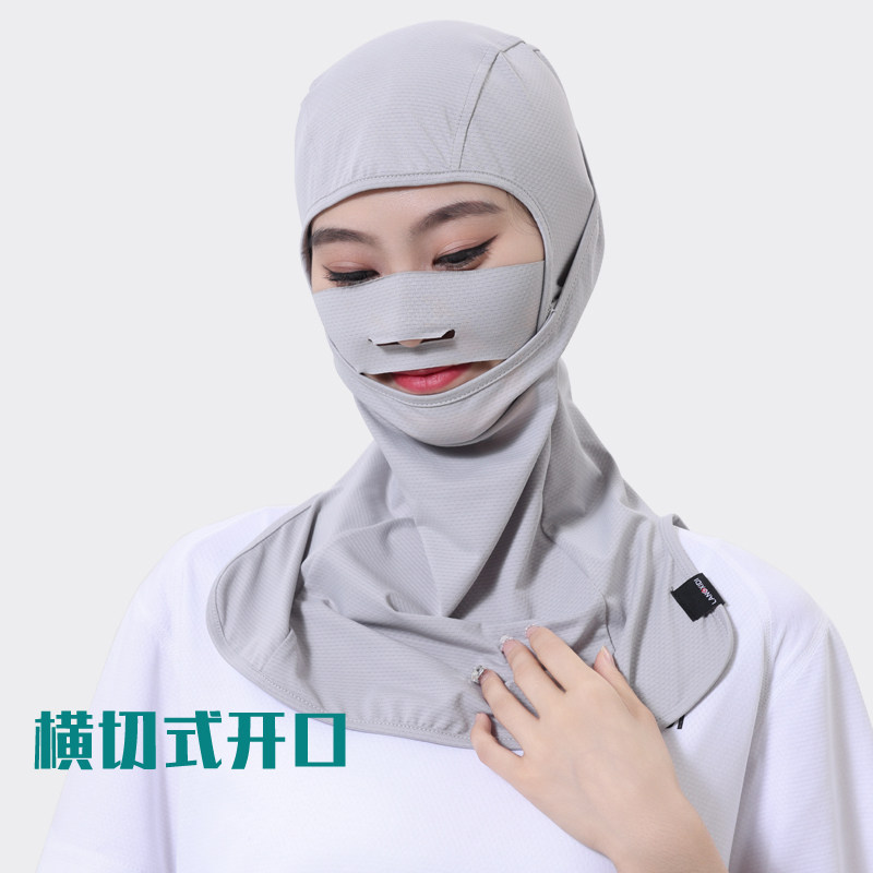 冰丝防晒头套骑车透气春夏秋男女