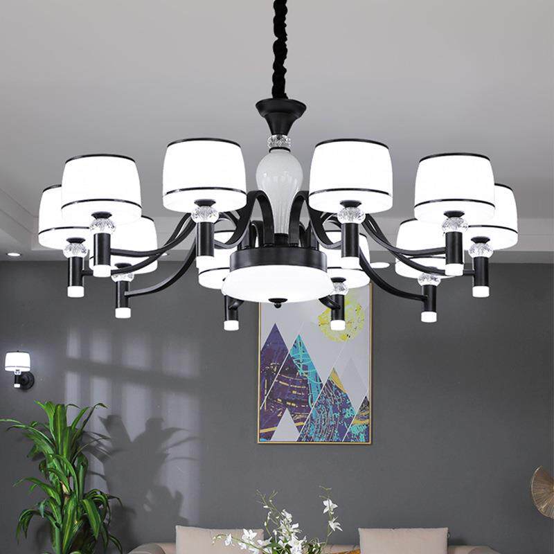 客厅吊灯简约现代大气2021年新款大厅餐厅防尘北欧卧室轻奢主灯具