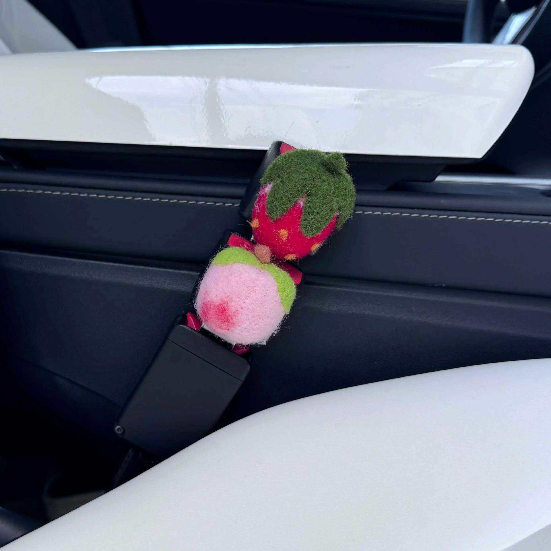 羊毛毡水蜜桃草莓汽车安全插带限位器可爱卡口延长固定器装饰插片,农机/农具/农膜,播种栽苗器/地膜机,淘宝优惠券,粉丝福利购,淘宝优惠卷