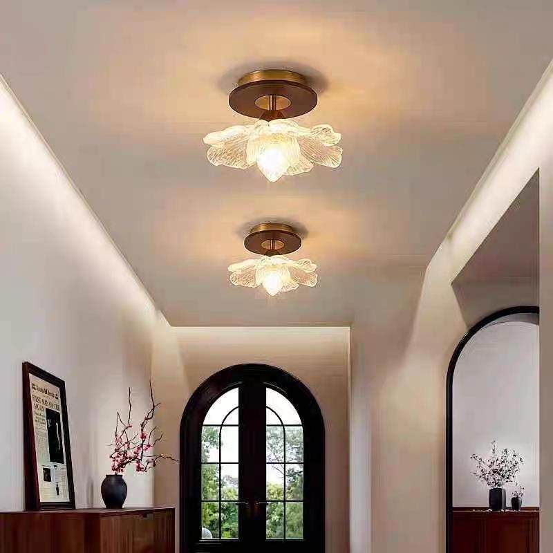 法式复古花瓣小过道灯简约走廊阳台灯楼梯衣帽间入户玄关吸顶灯具,鲜花速递/花卉仿真/绿植园艺,割草机/草坪机,淘宝优惠券,粉丝福利购,淘宝优惠卷