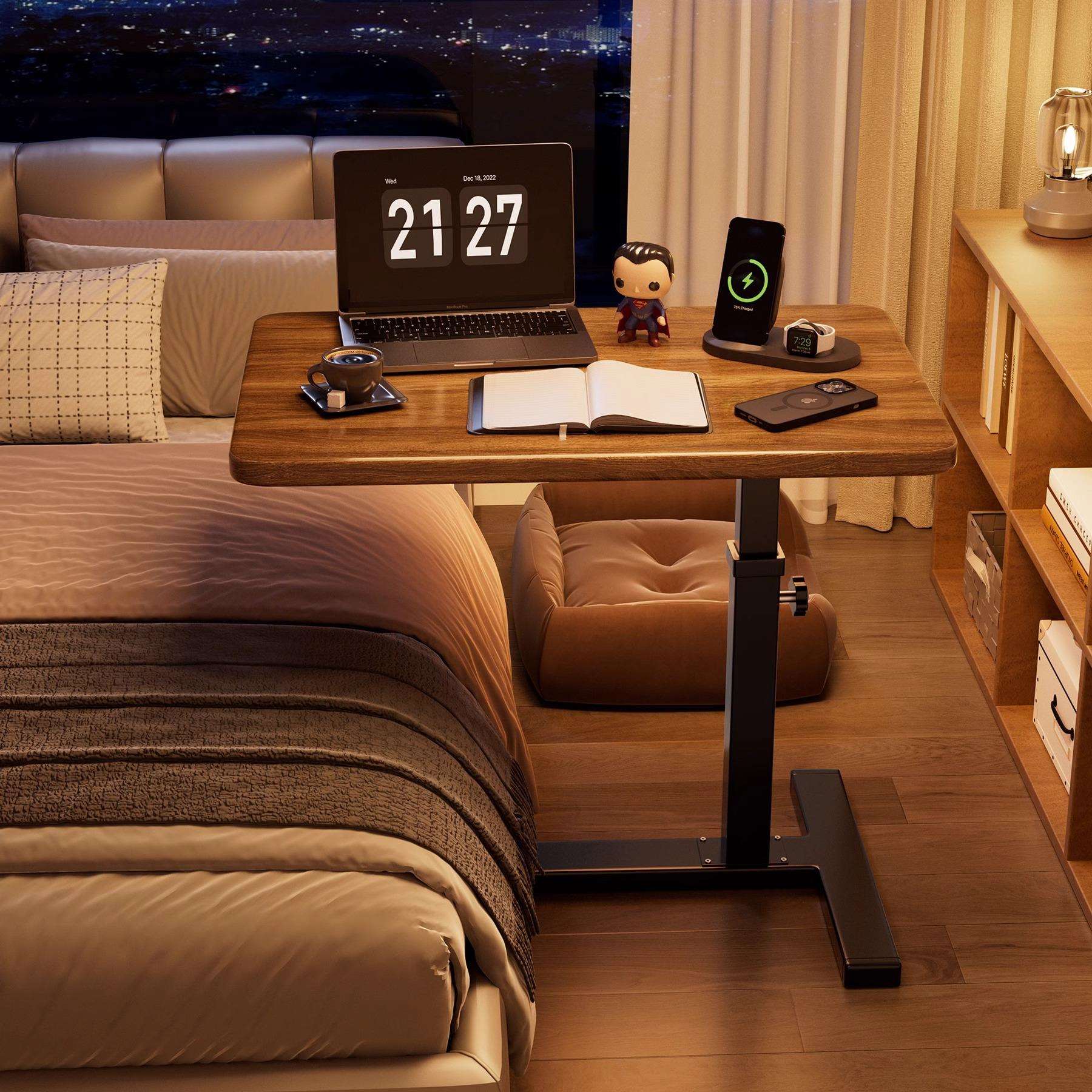 床边桌可移动升降电脑桌家用客厅沙发小书桌儿童写字桌客厅卧J^