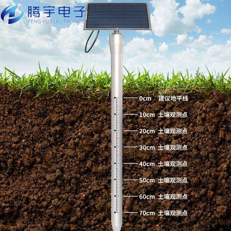 管式土壤水分温度监测仪 多层土壤监测系统 腾宇电子