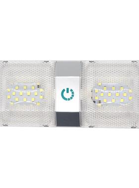 48LED双灯白光无极触控可调光车内阅读灯 6000-6500k