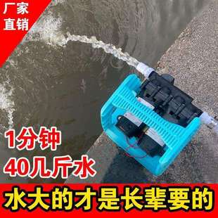 大流量水泵浇菜农用灌溉家用自吸泵12v21v大功率抽水机 充电式