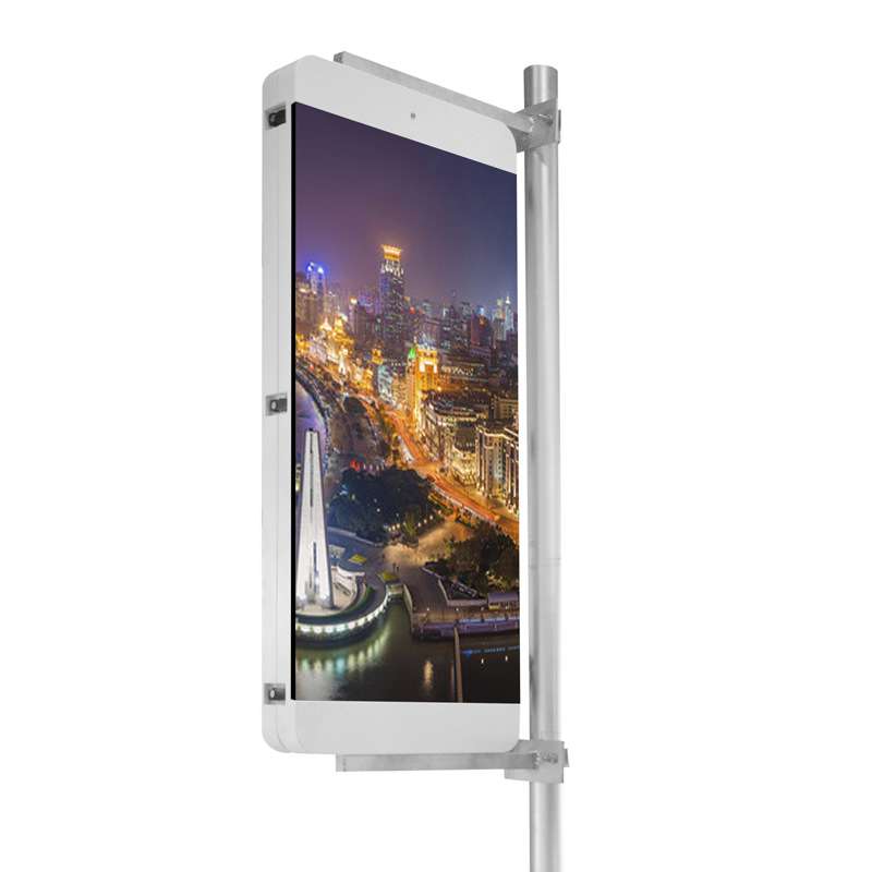 P4LED智慧灯杆屏户外宣传栏显示屏多功能广告屏LED灯杆屏