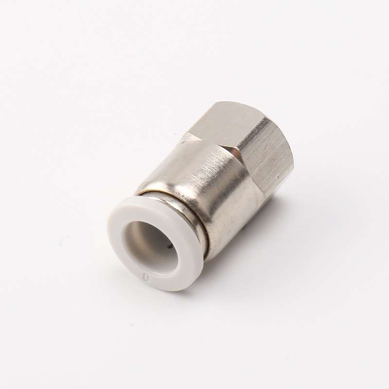 PCF1/4-NPT1/8内螺纹直通快速接头快速插接头气管快速接头PCF6-01