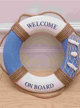 Ring Life Wall Nautical Welcome Hanging Lifebuoy Decor