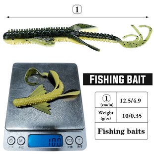 Sougayilang New Fishing Lure 2pcs/lot  Lifelike Soft Rubber