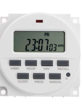 Digal Timer 12V DC 7 Days Programmable Time Swch 1598