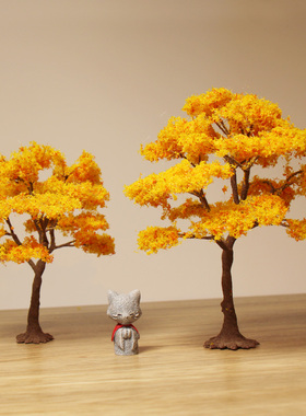 假树园林模型树仿真树摆件微景观diy铁丝树沙盘建筑配件树小装饰