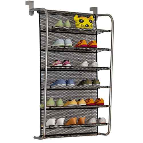 6 Pair Over Door Hanging Shoe Rack 10 Tier Shoes Organizer