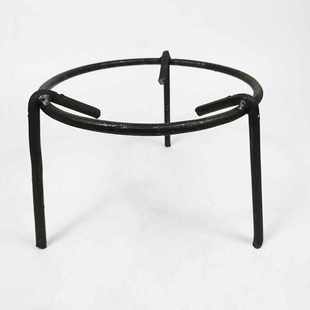 三角架火炉户外野炊柴火三脚架锅架圆钢筋圈烧烤炉架火盆三角中小