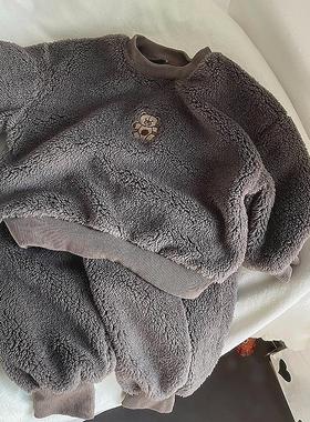 Winter Baby Boy Girl Clothing Sets Autumn Fleece Sherpa Swea