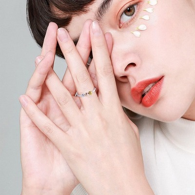 Anxiety Ring Fidget Beads Fidget Ring Spinner Spiral Simulat