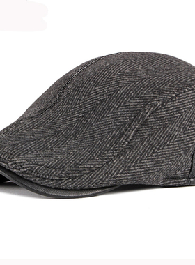 HT3722 Beret Cap Autumn Winter Wool Hat Men Women Newsboy Ea