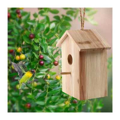 Wood Bird Nests Outdoor Suction Cup Visible Bird Home