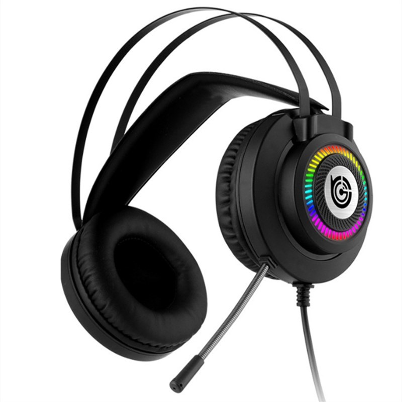 新技拓G7电脑游戏耳机头戴式RGB发光有线电竞吃鸡带麦耳机品