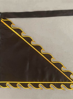 道家旗子红色黑色白色黄色火焰旗素面纯色旗子定制神坛道坛堂口旗