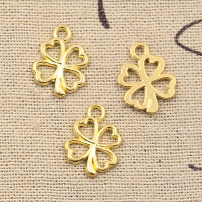 50pcs Charms Clover Flower 17x14mm Antique Pendant fit,Vinta