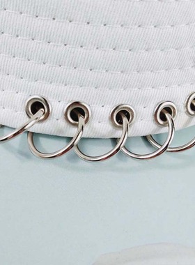 1PC Unisex Women Men Bucket Hat Pin Rings Sunhat Caps Summer