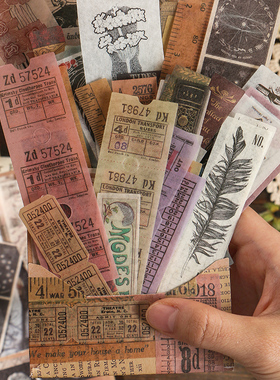 40 Pcs/lot Vintage Moon Phase Astrolabe Antique Ticket Paper