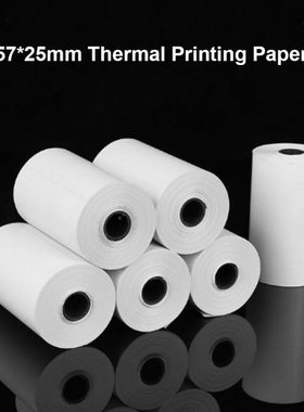 5 Rolls Thermal Printer Paper 57x25mm Thermal Printing Paper