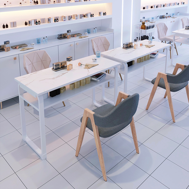日式美甲桌子原木色美甲台简约特价网红ins风经济型美甲桌椅套装