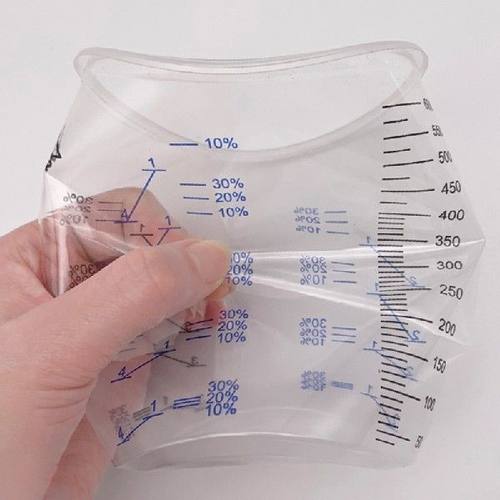 50pcs 600ml Kitchen Measuring Cup With Clear Scales