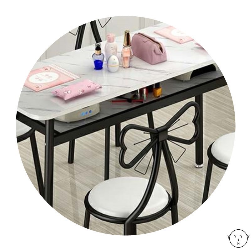 Nail table and chair set Nordic Meijia shop desk table