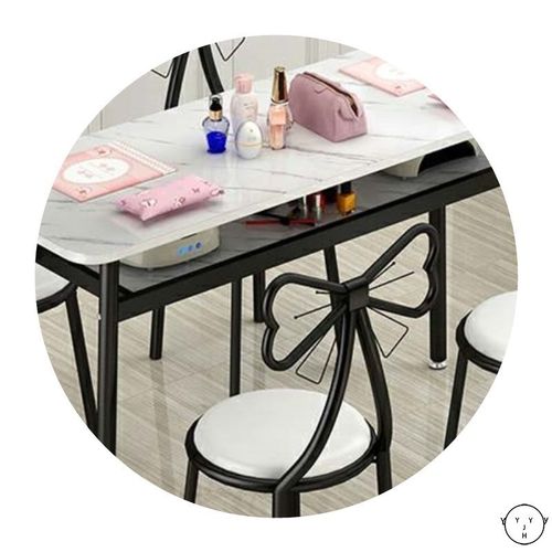 Nail table and chair set Nordic Meijia shop desk table