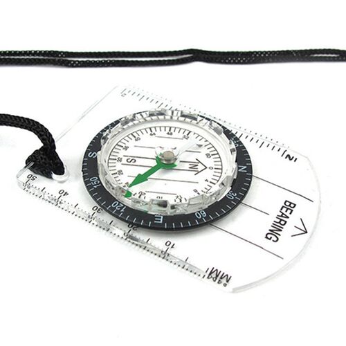 极速Outdoor Camping Hiking Transparent Plastic Compass Compa