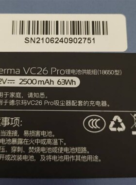 极速原厂德尔玛手持无线吸尘器VC26充电器30.8V800MA18V1A电源适