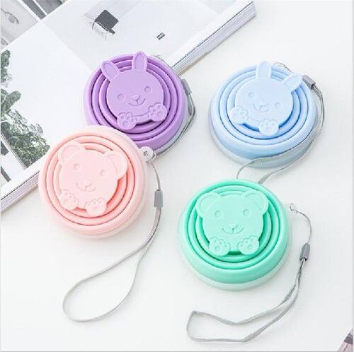 极速200ML Silicone Folding Water Bottles Outdoor Travel