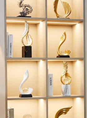 办公室装饰摆件领导高档轻奢客厅玄关酒柜电视柜家居饰品高端大气