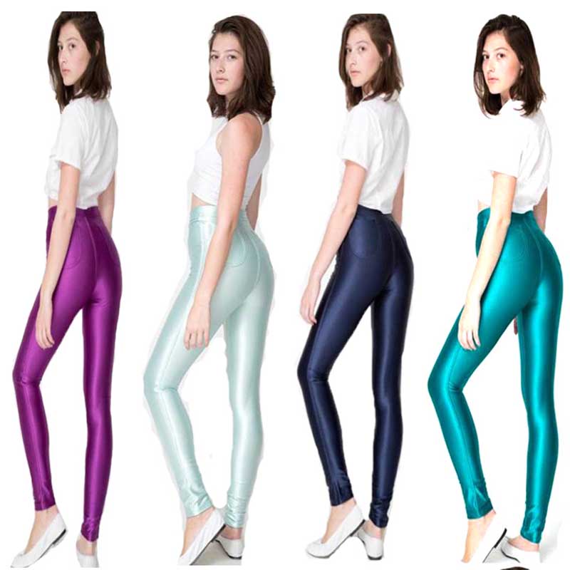 New Solid Fluorescent Leggings Women Casual Plus Size Multic