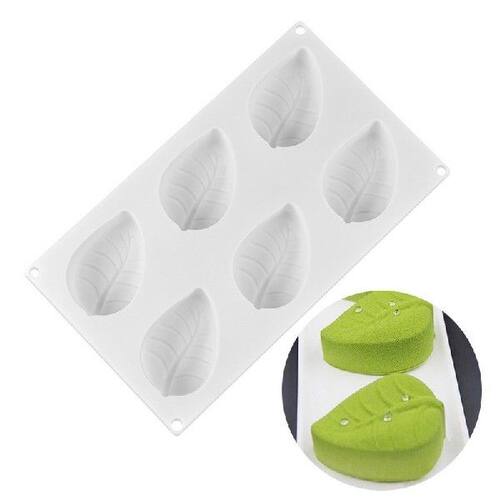 极速6 Cavity Leaf Shape Silicone Soap Mold DIY Handmade Soap