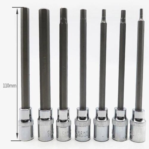 极速7pcs Long Hex Allen Key Socket Bit Set