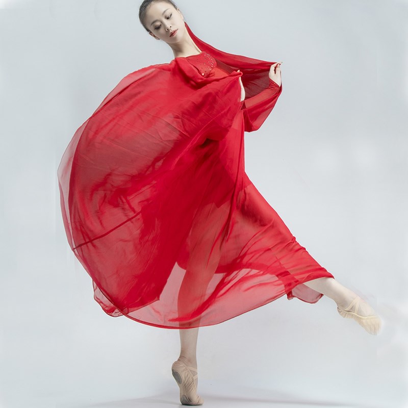 新款万疆演出服大摆渡连衣裙女我和我的祖国开场舞蹈服红歌大合唱