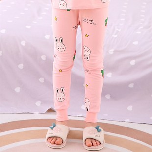 精梳純棉小孩單條棉毛褲 寶寶打底襯褲 女童男童貼身保暖褲 兒童秋褲