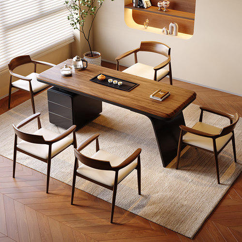 新中式现代简约阳台茶桌椅组合