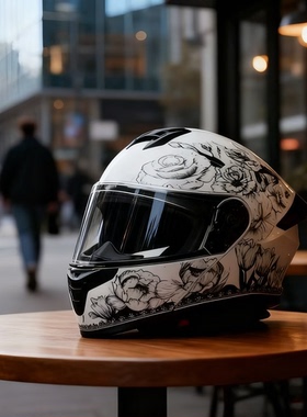 3C认证摩托车揭面盔男女双镜片摩旅全盔个性尾翼蓝牙机车头盔四季