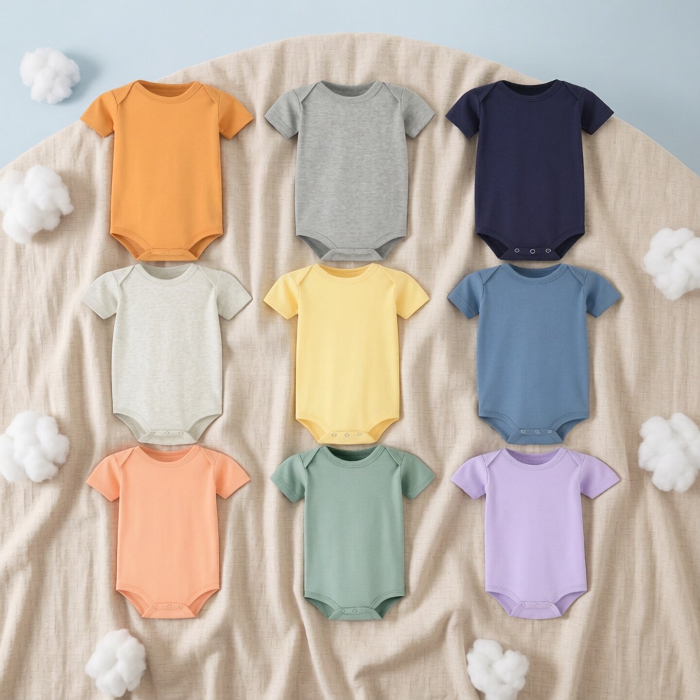 新生儿夏季三角哈衣纯色短袖宝宝衣服连体哈衣包屁衣爬服婴儿服装