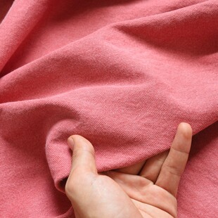 高品质放心买桃粉色微厚定制款 Piana牛仔布料 垂顺无弹水洗Loro