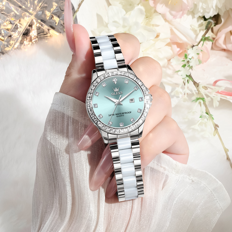 欧利时正品女士轻奢小众陶瓷腕表