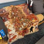 圣诞节装 Merry Christmas 饰毯休闲毯沙发毯盖毯毛毯挂毯