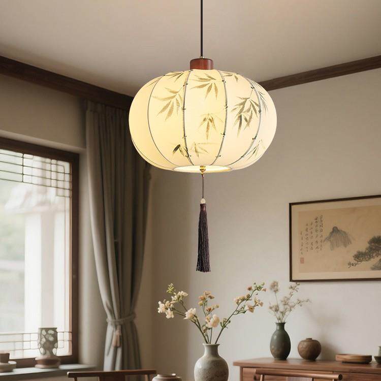 宋式美学灯笼吊灯新中式复古书房卧室餐厅过道走廊玄关新中式吊灯