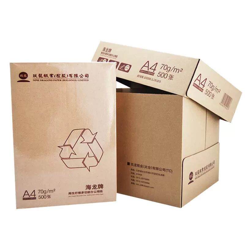 海龙a4复印纸 70克环保打印纸 A4纸500张 玖龙办公用纸草稿纸