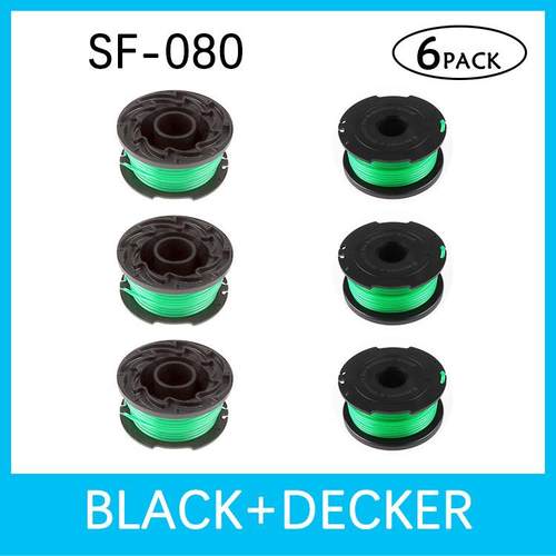 袋装black+decker绿黑割草机配件打草线SF-080线轴打草头6pack