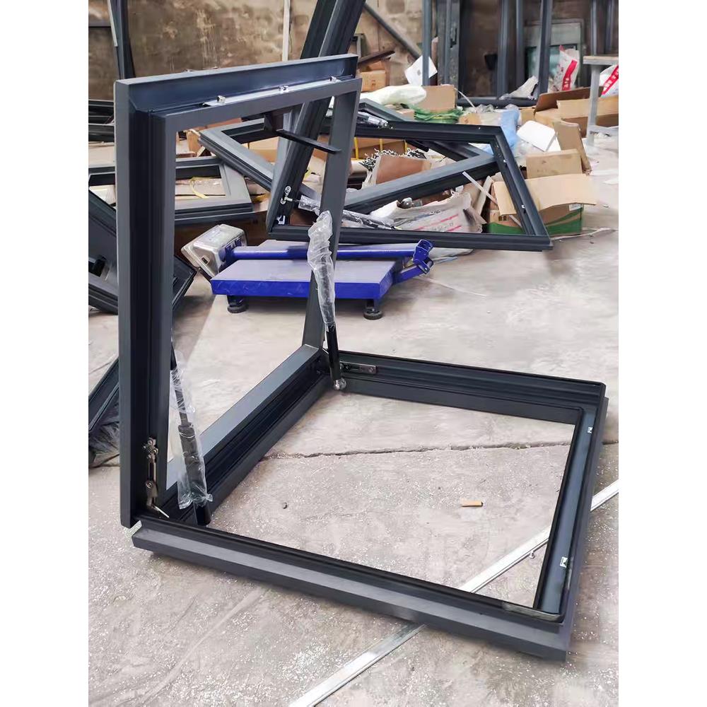 加厚铝合金电动天窗斜屋顶天窗盖太阳房阁楼采光井地下室窗户定制