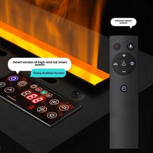 雾化壁炉智能加湿器现代装饰嵌入式欧洲3D模拟火蒸汽背景墙入口